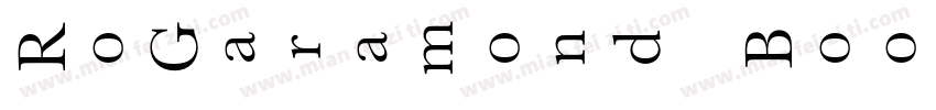 RoGaramond Book字体转换